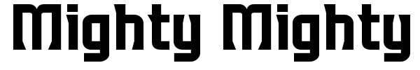 Mighty Mighty Friars font