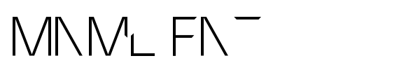 Mnml Fnt font