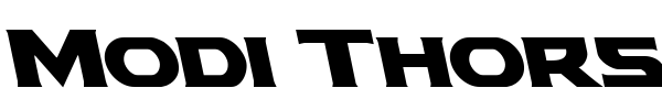 Modi Thorson font