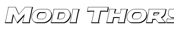 Modi Thorson font preview