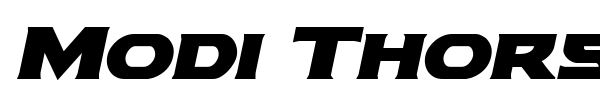 Modi Thorson font preview