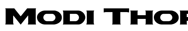 Modi Thorson font preview