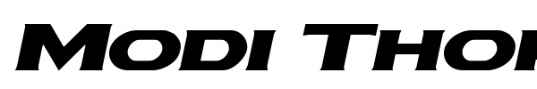 Modi Thorson font preview