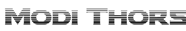 Modi Thorson font preview