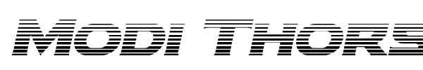 Modi Thorson font preview