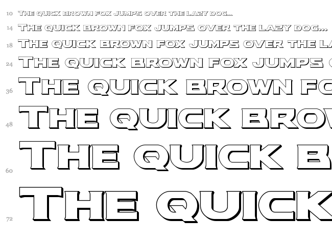 Modi Thorson font waterfall