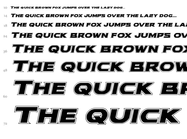 Modi Thorson font waterfall