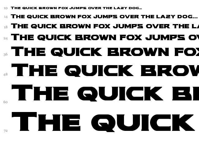 Modi Thorson font waterfall