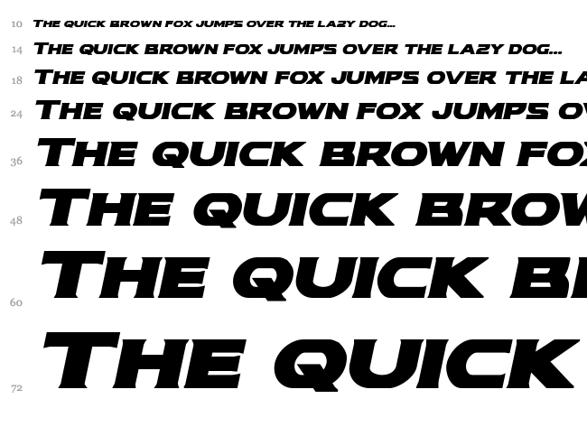 Modi Thorson font waterfall