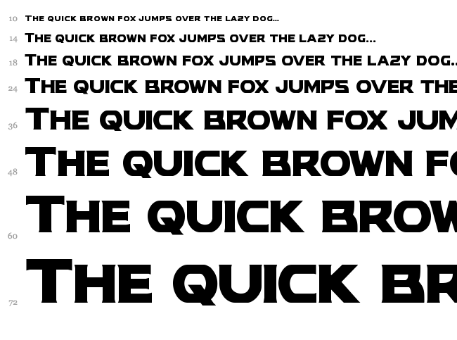 Modi Thorson font waterfall