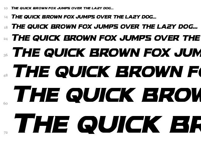 Modi Thorson font waterfall
