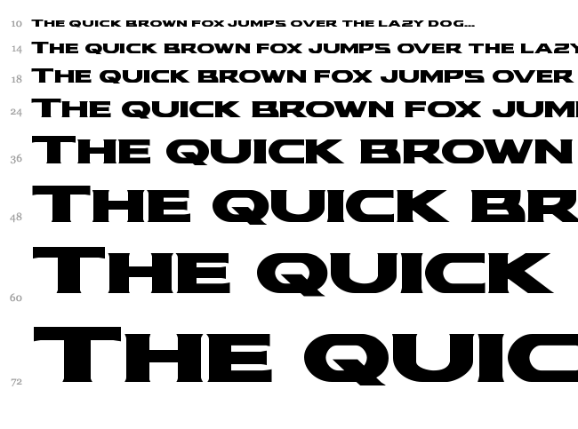 Modi Thorson font waterfall