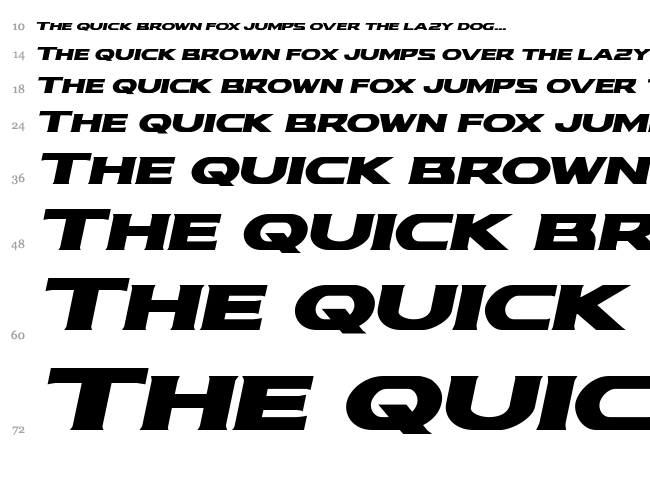 Modi Thorson font waterfall