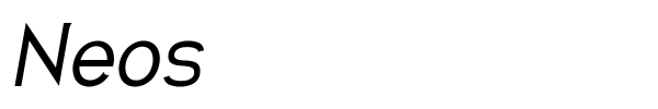 Neos font preview