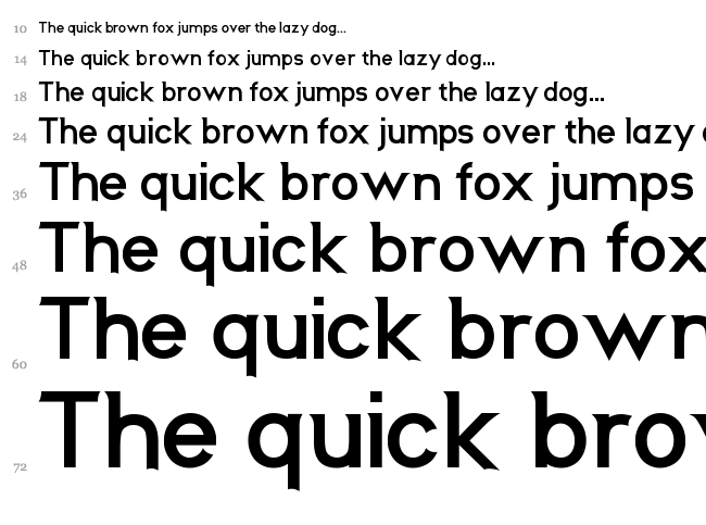 Neos font waterfall