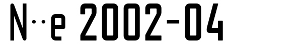 Nike 2002-04 font