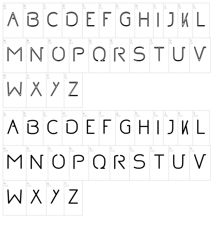 No font map