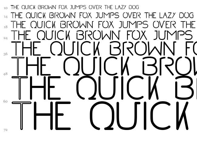 No font waterfall