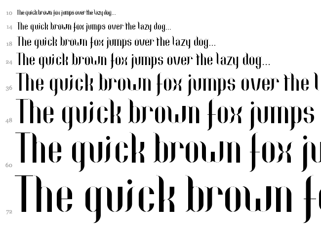 Nolla font waterfall