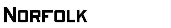 Norfolk font preview