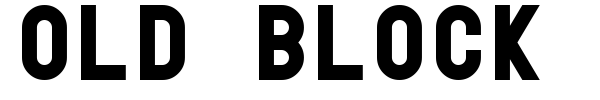 Old Block font