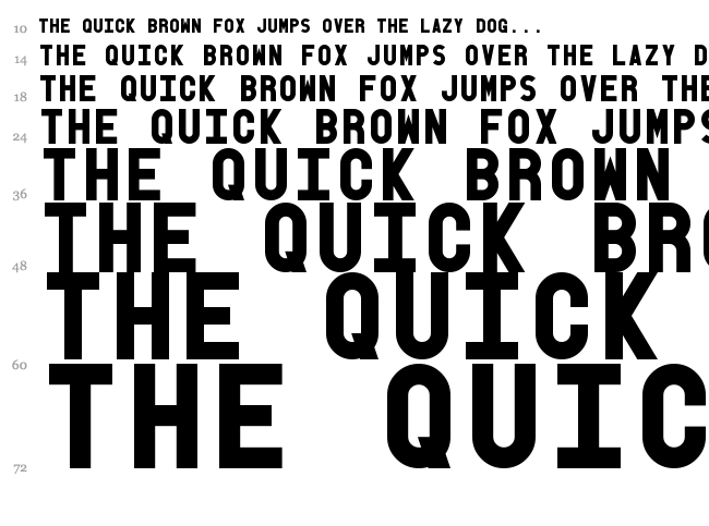Old Block font waterfall