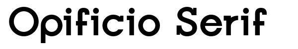 Opificio Serif font preview