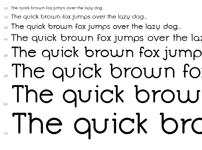 Opificio Serif font waterfall