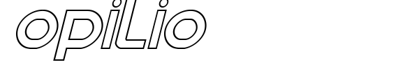 Opilio font