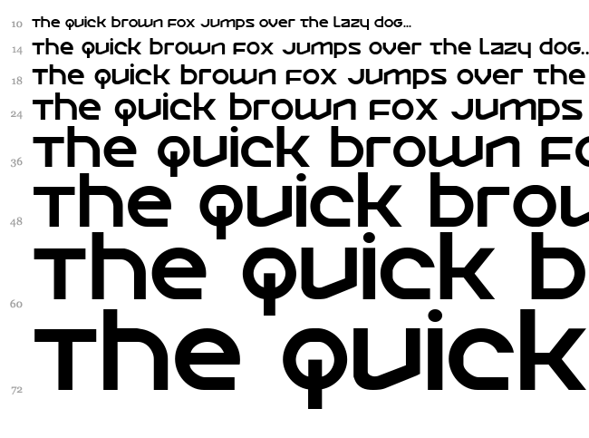 Opilio font waterfall