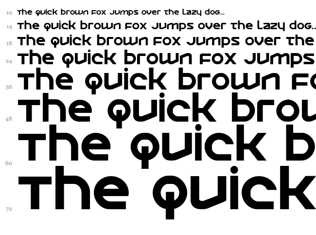 Opilio font waterfall