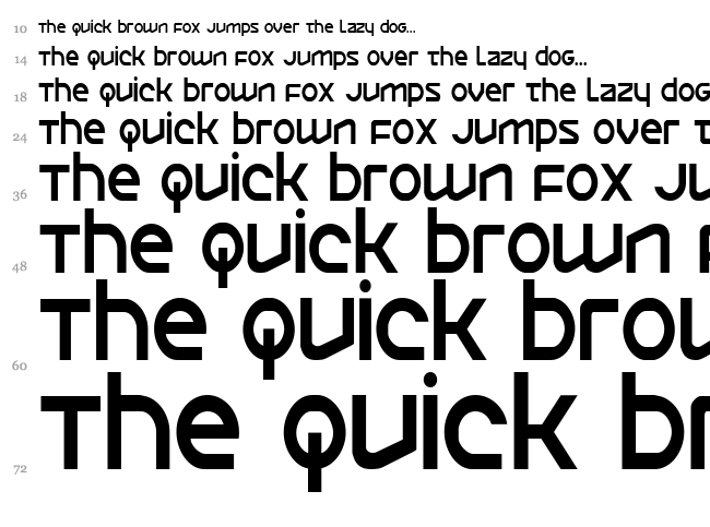 Opilio font waterfall