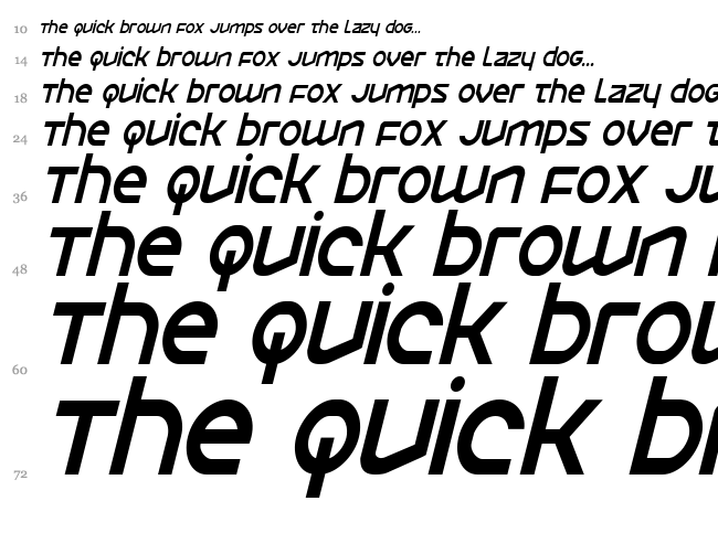 Opilio font waterfall