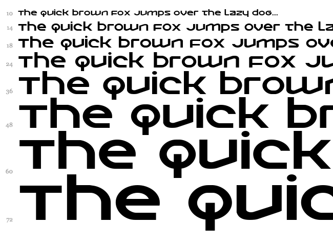 Opilio font waterfall