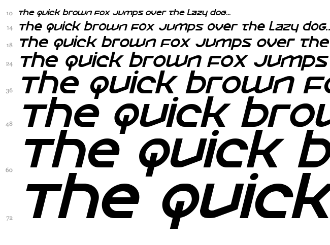 Opilio font waterfall