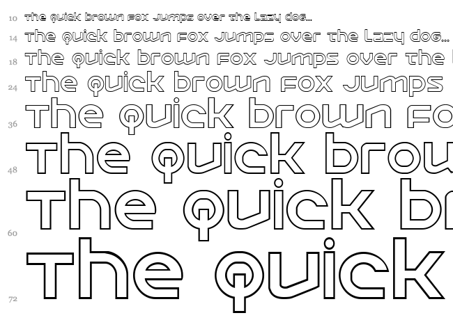 Opilio font waterfall