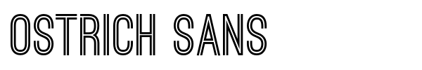 Ostrich Sans font preview