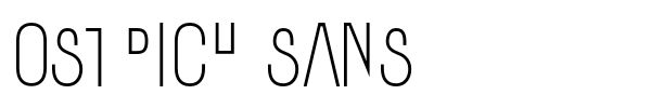 Ostrich Sans font preview