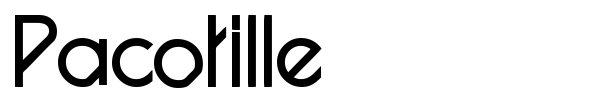 Pacotille font