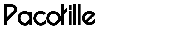 Pacotille font preview
