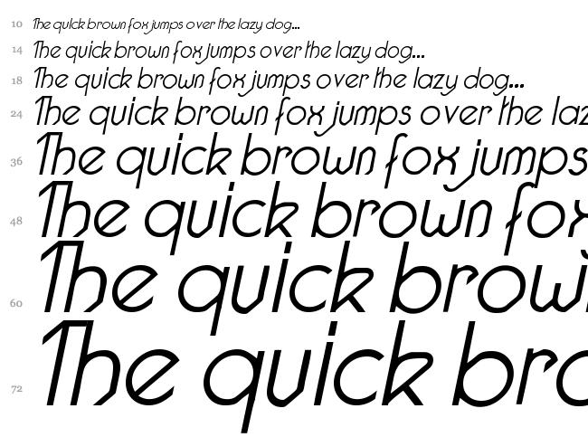 Pacotille font waterfall