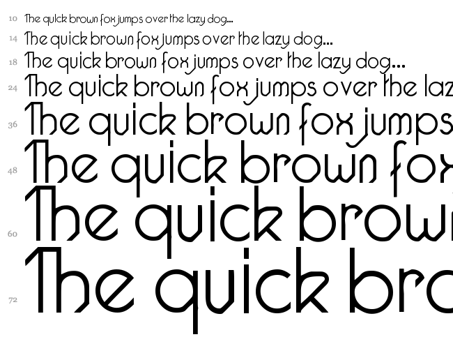 Pacotille font waterfall