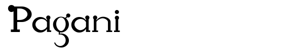 Pagani font