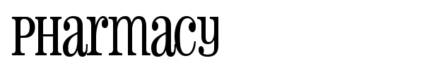 Pharmacy font