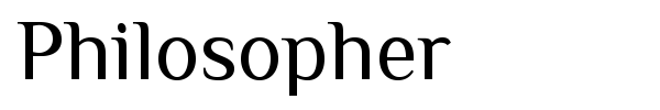 Philosopher font