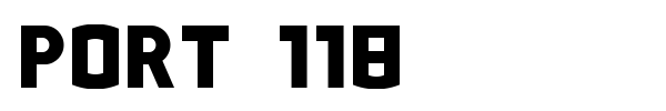 Port 118 font