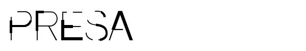 Presa font preview