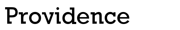Providence font