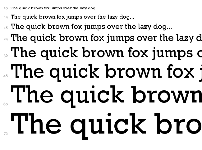Providence font waterfall