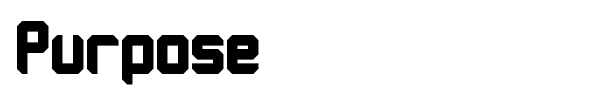 Purpose font